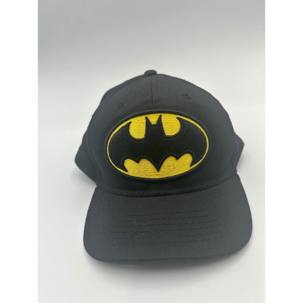 Batman‎ DC Comics Snapback Hat Black Yellow Bat Signal Logo Baseball Cap B1028